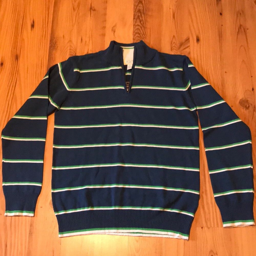 boys long sleeve quarter zip sweater